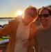 Lacey & Denny against a beautiful sunset.